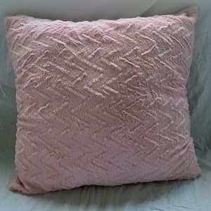Pillow blush pink plush pillow